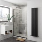 Glaser Frameless 1400mm Sliding Shower Door – Easy Clean – Left Hand