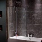 Shower Bath Screen – Straight – 6mm – Hinged – Slimline