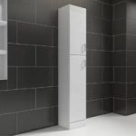 Tall Storage Unit – White – Floor Standing – 330mm – Sienna