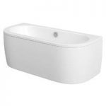 Cayman D Shaped Bath – 1700 x 750 – Back To Wall – Double Ended – Contemporary – Mode