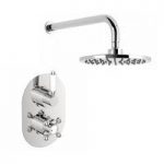 Coniston Shower Valve Set – Thermostatic – Cross Handle – Traditional – The Bath Co