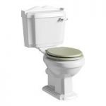Winchester Close Coupled Toilet – Wooden Sage Seat – Traditional