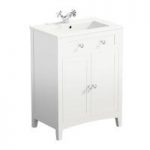 Camberley White Vanity Unit – With 600mm Basin – Traditional – The Bath Co