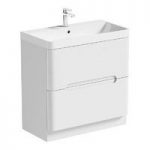 Mode Ellis Vanity Drawer Unit – 800mm Basin – White – Freestanding – Contemporary