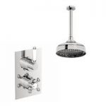 Antonio Shower Valve & Ceiling Shower Set – Thermostatic – Traditional – The Bath Co