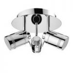 Bathroom Spotlight – Ceiling Hung – 3 Fully Adjustable Lights – Chrome Finish – Ligero