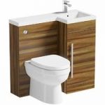 Combination Unit – Walnut – Includes Energy Back to Wall Toilet – Right Handed – Myspace