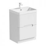 Mode Ellis Vanity Drawer Unit – 600mm Basin – White – Freestanding – Contemporary