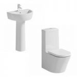 Arte Close Coupled Toilet & Basin Suite – With Full Pedestal Basin – 550mm – Mode