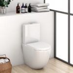 Harrison Rimless Close Coupled Toilet – Slimline Cistern – Soft Close Seat – Mode