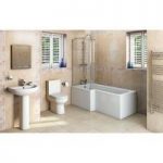 Bathroom Suite – With Boston Shower Bath – 1700 x 850mm – Left Handed – Oakley