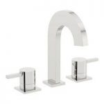 Albertis Basin Mixer Tap – Curved Spout – 3 Tap Hole – Contemporary – Mode