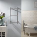 Towelrads Aldworth Chrome Vertical Traditional Towel Radiator 700 x 500mm