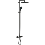 GROHE QuickFix  Black Vitalio Comfort 250 Shower System with Bath Thermostat for Wall Mounting