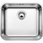 Single Bowl Undermount Chrome Stainless Steel Kitchen Sink –  Blanco Supra 450-U