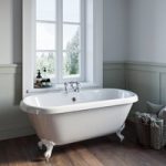 Freestanding Double Ended Roll Top Bath with White Feet 1690 x 740mm – Park Royal