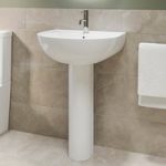 Modern Pedestal Basin 550mm – Newport