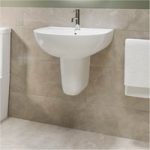 Modern Semi Pedestal Basin 550mm – Newport