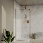 1400x800mm Bronze Walk In Shower Enclosure – Live Your Colour