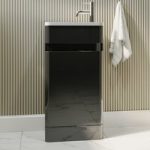 410mm Dark Grey Cloakroom Vanity Unit with Basin – Pendle