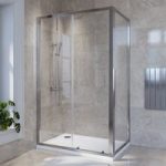 Chrome 4mm Glass Rectangular Sliding Shower Enclosure 1200x800mm – Lyra