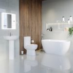 Modern Freestanding 1400mm Bath Suite with Toilet & Basin – Lisbon