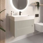 800mm Taupe Wall Hung Vanity Unit with Basin – Morella