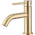 Brushed Brass Cloakroom Mono Basin Mixer Tap – Arissa