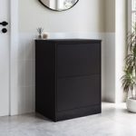 600mm Black Countertop Vanity Unit – Palma