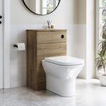 500mm Wood Effect Back to Wall Toilet Unit Only – Palma