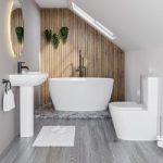 Modern 1300mm Freestanding Bath Suite with Toilet & Basin – Pico