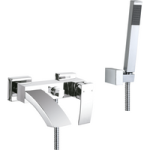 Chrome Wall Mounted Bath Shower Mixer Tap – Wave