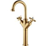 Tall Brass Crosshead Basin Mixer Tap – Camden