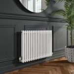 White Horizontal 2 Column Traditional Radiator 600 x 830mm – Nambi