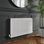 White Horizontal 2 Column Traditional Radiator 600 x 1010mm – Nambi