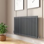 Anthracite Horizontal 2 Column Radiator 600 x 1010mm – Nambi