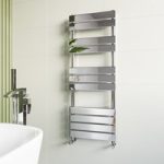 Chrome Towel Radiator 1200 x 450mm – Tundra