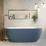 Blue Freestanding Double Ended Bath 1645 x 745mm – Lisbon