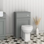 500mm Light Grey Back to Wall Toilet Unit Only – Westbury