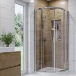 Chrome 6mm Glass Quadrant Shower Enclosure 900mm – Carina