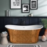 Copper Effect Freestanding Double Ended Slipper Bath 1705 x 755mm – Elementa