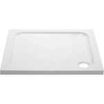 800x800mm  White Acrylic Capped Stone Resin Square Shower Tray – Pearl