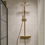 Triton Push Button Bar Diverter Mixer Shower Set – Brass