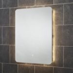 Sensio Reagan Rectangular Backlit Heated Bathroom Mirror with Lights & Shaver Socket 800 x 600mm