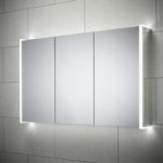 Sensio Ainsley 3 Door Chrome Mirrored Bathroom Cabinet with Lights & Wireless Speaker 1200 x 700mm