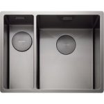 1.5 Bowl Graphite Stainless Steel Left Hand Kitchen Sink – Rangemaster Spectra