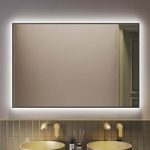 Rectangular Black Backlit Heated Bathroom Mirror with Lights 1200 x 800mm – Taurus